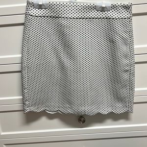 Loft scalloped pencil skirt